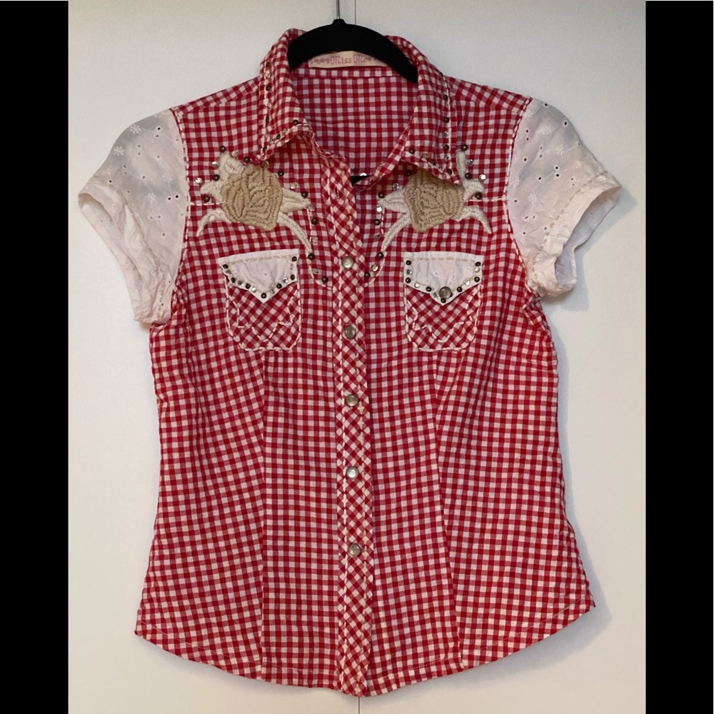 Miss Me Plaid Button Up Shirt